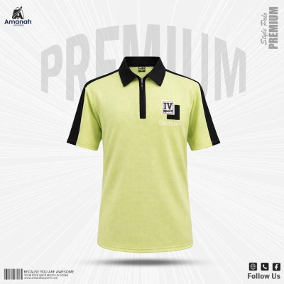 Waffle Fabric polo T-shirt