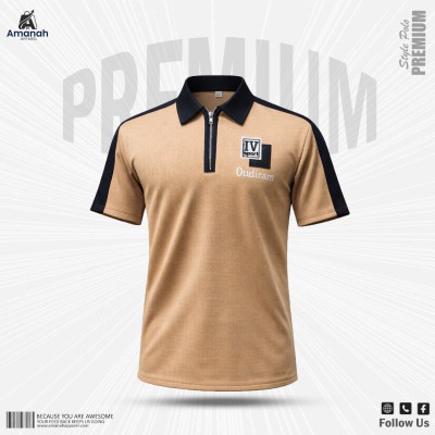 Waffle Fabric polo T-shirt